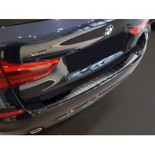 Накладка на задний бампер (черная) BMW 5 G31 Touring (2017-)